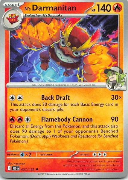 N's Darmanitan - Scarlet & Violet: Journey Together #027/159