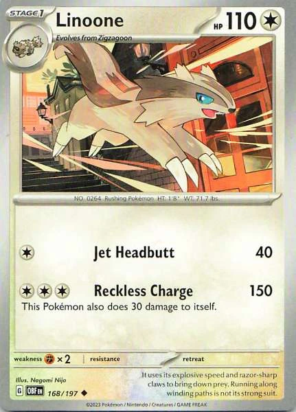 Linoone - Obsidian Flames #168/197