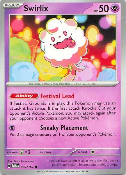 Swirlix - Pokémon Twilight Masquerade #089/167