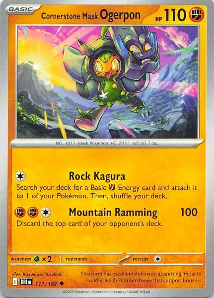 Cornerstone Mask Ogerpon - Scarlet & Violet: Destined Rivals #111/182