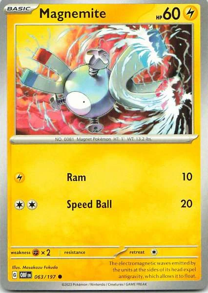 Magnemite - Obsidian Flames #063/197