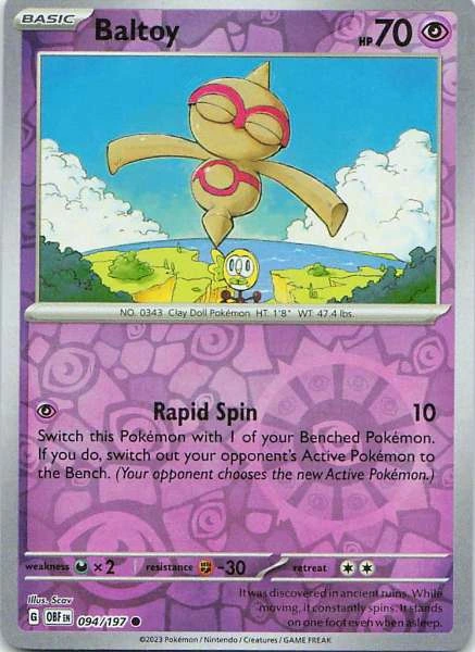 Baltoy - Obsidian Flames #094/197