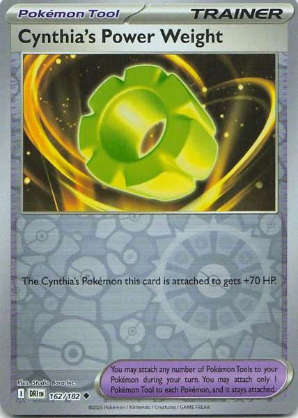 Cynthia's Power Weight - Pokémon SV10: Destined Rivals #162/182