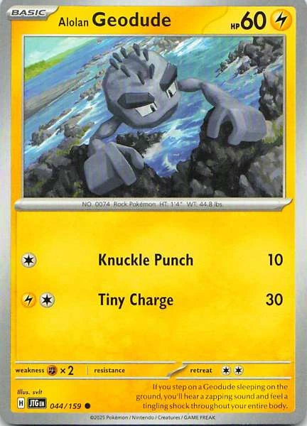 Alolan Geodude - Pokémon: Journey Together #044/159
