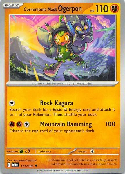 Cornerstone Mask Ogerpon - Pokémon #111/182