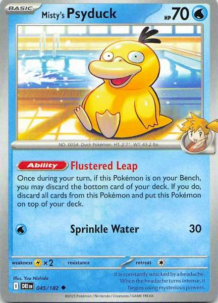 Misty's Psyduck - Pokémon SV10: Destined Rivals #045/182