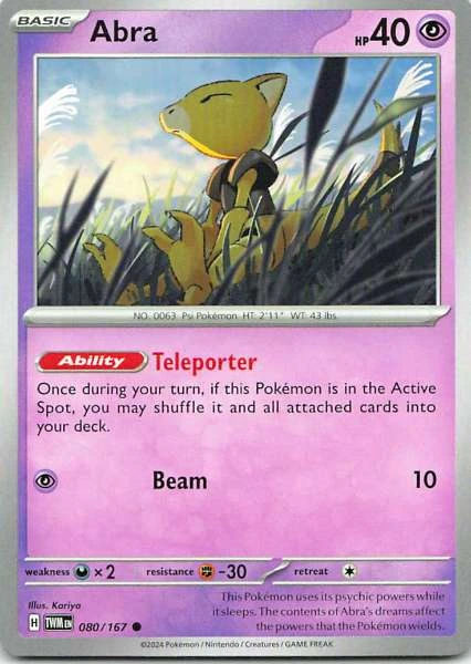 Abra - Twilight Masquerade #080/167