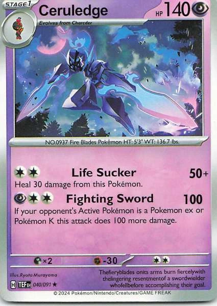 Ceruledge - Scarlet & Violet: Paldean Fates #040/091