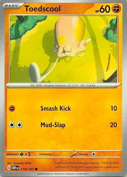 Toedscool - Pokémon Obsidian Flames #118/197