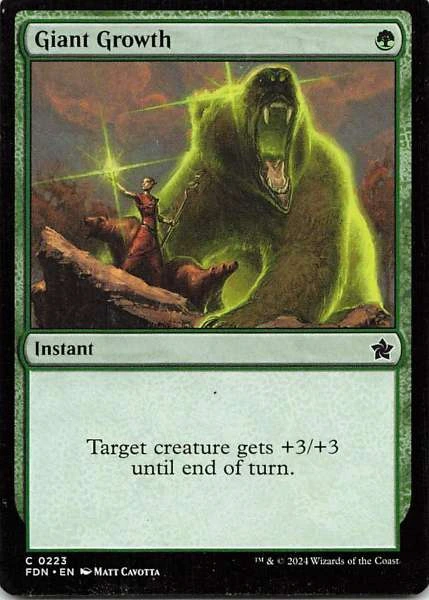 Giant Growth - Magic: The Gathering Foundations #0223