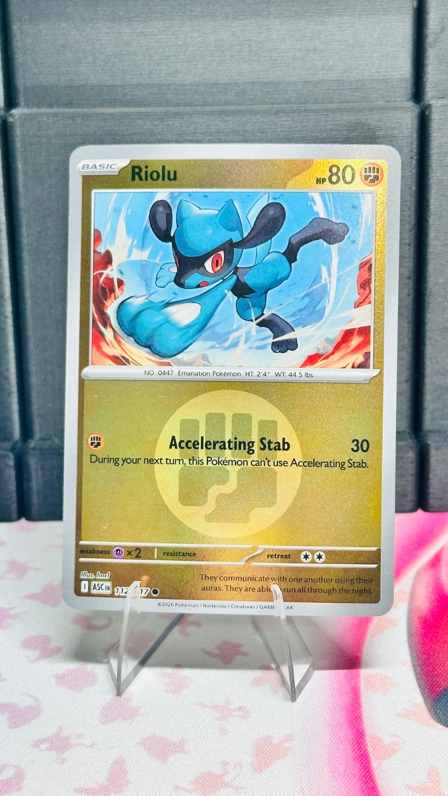 Riolu #112 (energy symbol) - Ascended Heroes