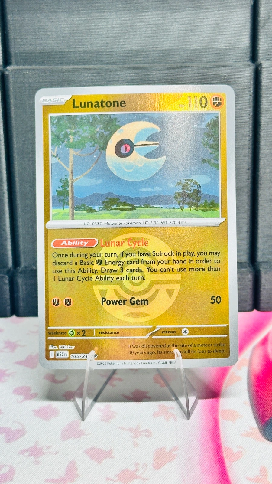 Lunatone #105 (dusk ball) - Ascended Heroes