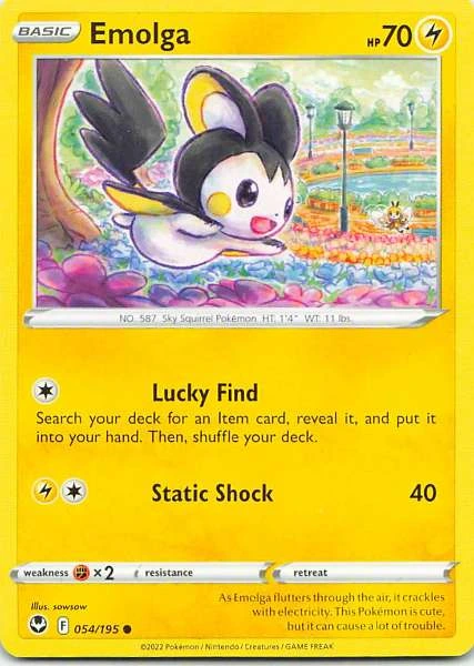 Emolga - Pokémon Sword & Shield: Silver Tempest #054/195