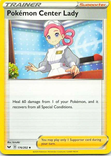 Pokémon Center Lady - Sword & Shield #176/202