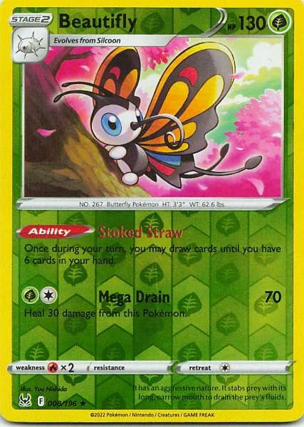 Beautifly - Sword & Shield—Lost Origin #008/196