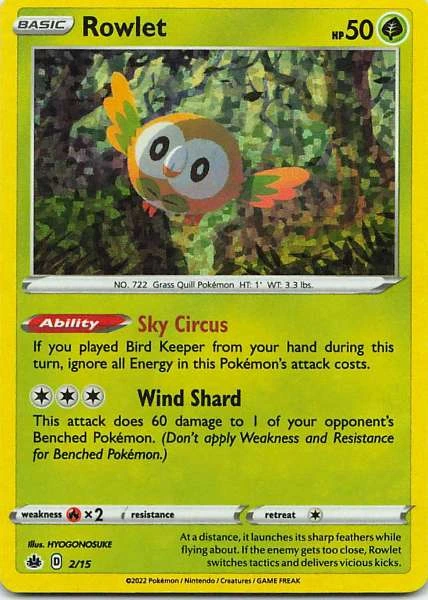 Rowlet Holo - Pokémon McDonald's Collection 2022 #2/15
