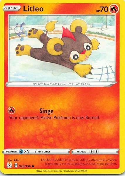 Litleo - Sword & Shield—Lost Origin #028/196