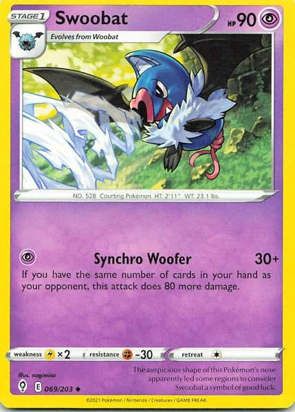 Swoobat - Pokémon Evolving Skies #069/203