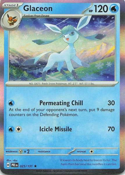 Glaceon - Scarlet & Violet: Prismatic Evolutions #025/131