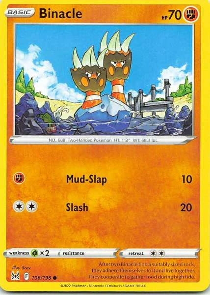 Binacle - Sword & Shield—Lost Origin #106/196