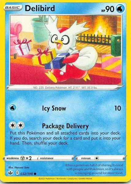 Delibird - Sword & Shield—Chilling Reign #032/198
