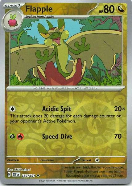 Flapple - Scarlet & Violet—Surging Sparks #139/191