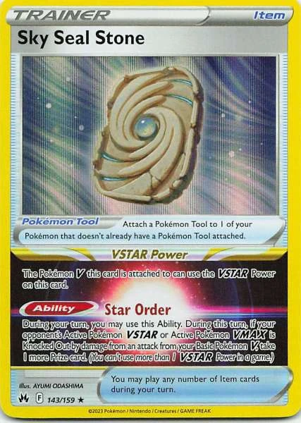 Sky Seal Stone - Crown Zenith #143/159