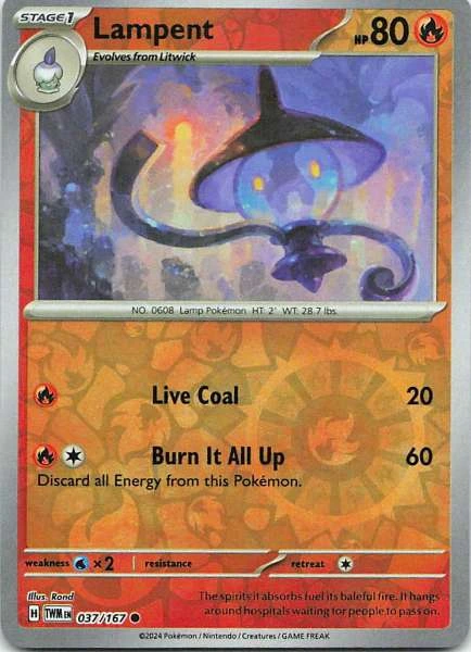 Lampent - Pokémon Twilight Masquerade #037/167