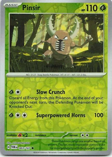 Pinsir - Twilight Masquerade #003/167