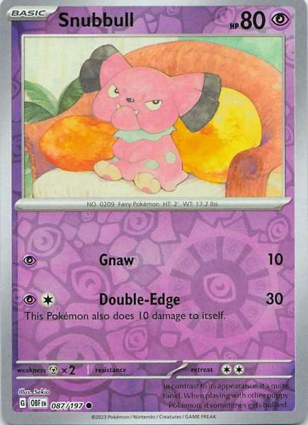 Snubbull - Obsidian Flames #087/197