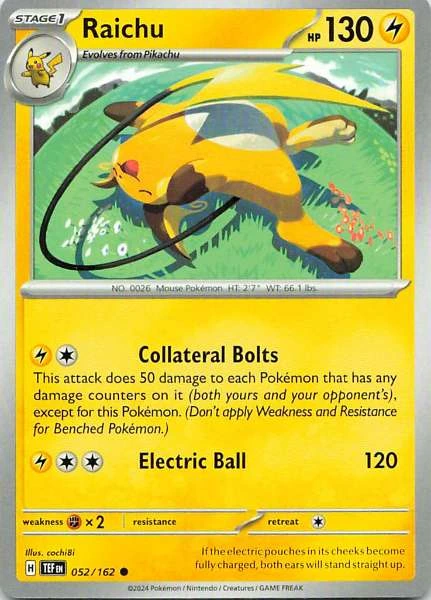 Raichu - Temporal Forces #052/162