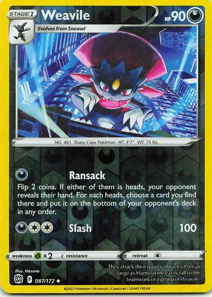 Weavile - Astral Radiance #087/172