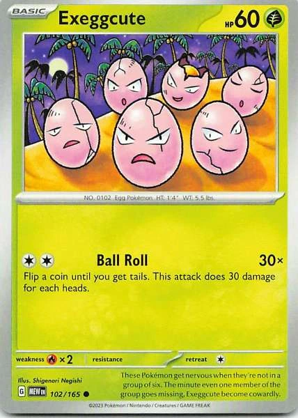 Exeggcute - 151 #102/165