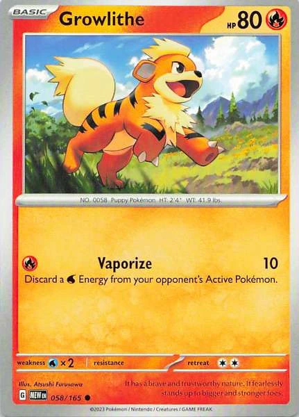Growlithe - 151 #058/165