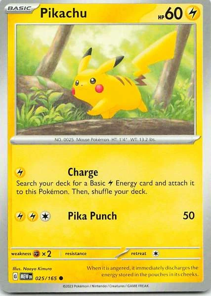 Pikachu - 151 #025/165
