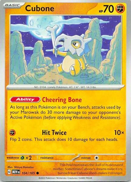 Cubone - 151 #104/165