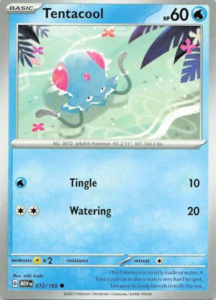 Tentacool - 151 #072/165
