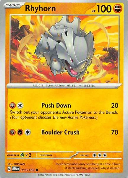 Rhyhorn - 151 #111/165