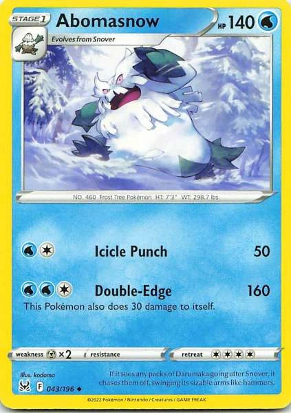 Abomasnow - Sword & Shield—Lost Origin #043/196