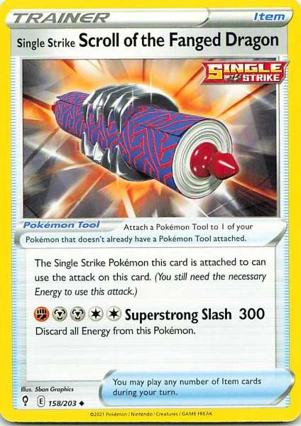 Single Strike Scroll of the Fanged Dragon - Chilling Reign #158/203