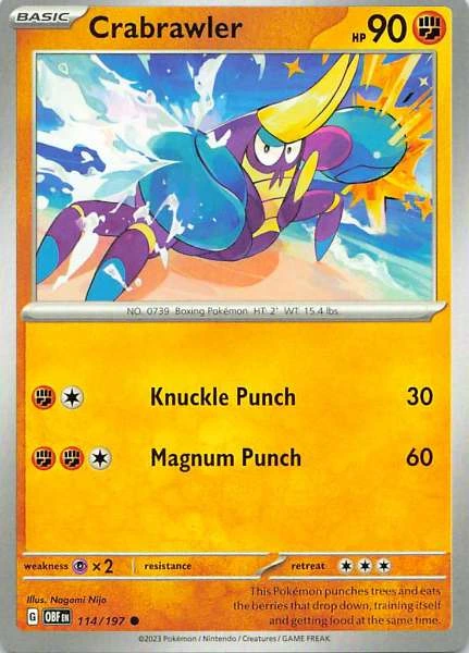 Crabrawler - Obsidian Flames #114/197