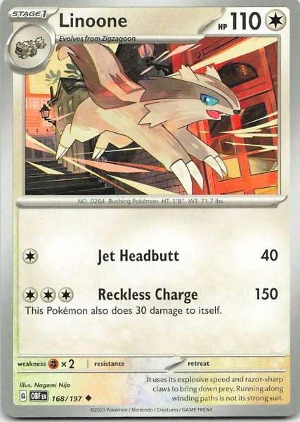 Linoone - Obsidian Flames #168/197