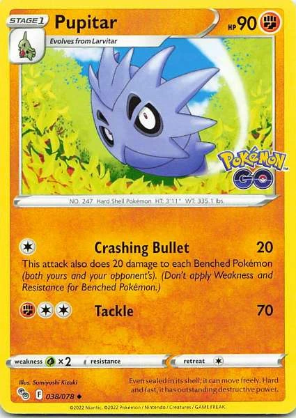 Pupitar - Pokémon GO #038/078