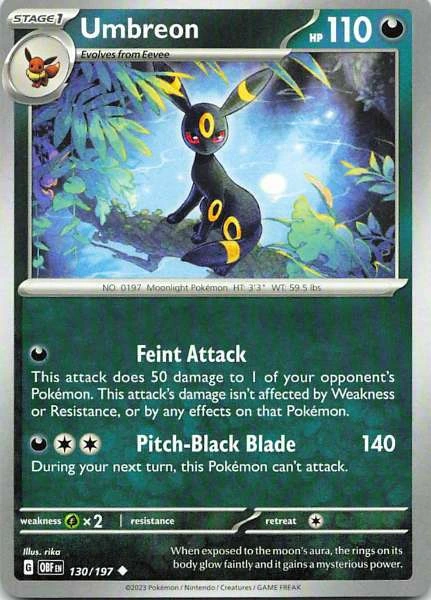 Umbreon - Obsidian Flames #130/197