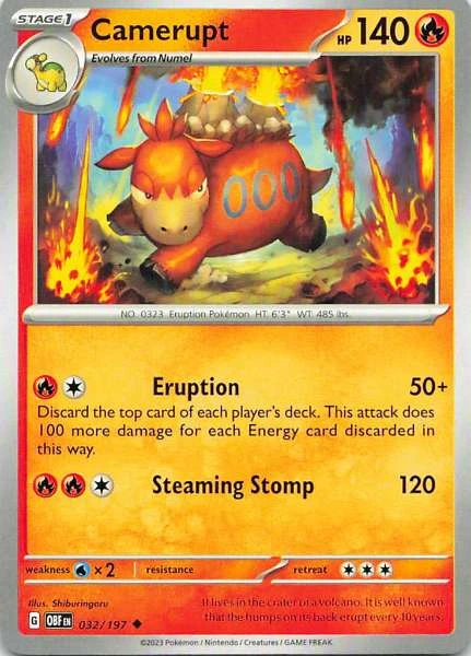 Camerupt - Obsidian Flames #032/197