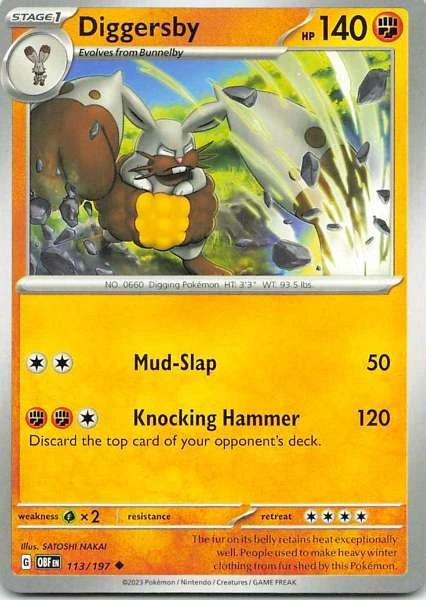 Diggersby - Obsidian Flames #113/197