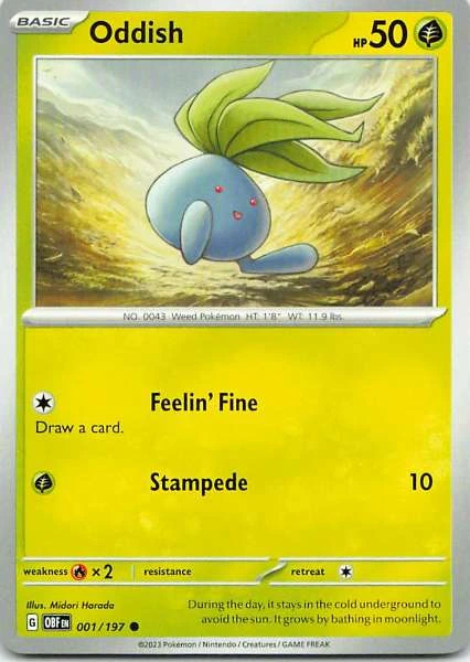 Oddish - Obsidian Flames #001/197