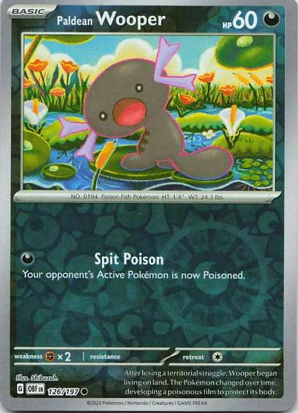 Paldean Wooper - Obsidian Flames #126/197