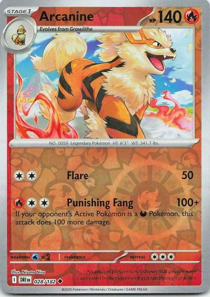 Arcanine - Scarlet & Violet: Destined Rivals #028/182