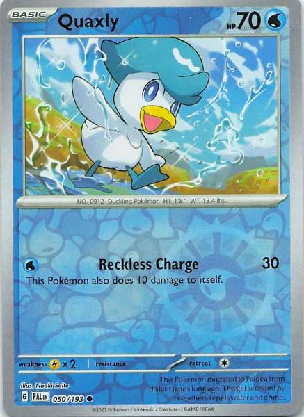 Quaxly - Paldea Evolved #050/193